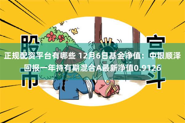 正规配资平台有哪些 12月6日基金净值：中银顺泽回报一年持有期混合A最新净值0.9126