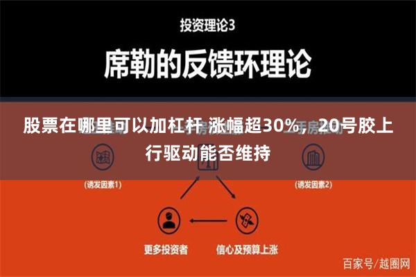 股票在哪里可以加杠杆 涨幅超30%，20号胶上行驱动能否维持